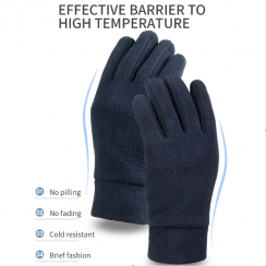 8 Prs Fashionable Polar Fleece Winter Windproof Touch Screen Gloves